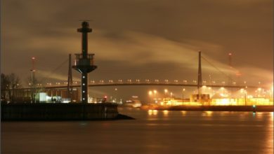 Köhlbrand mit Köhlbrandbrücke